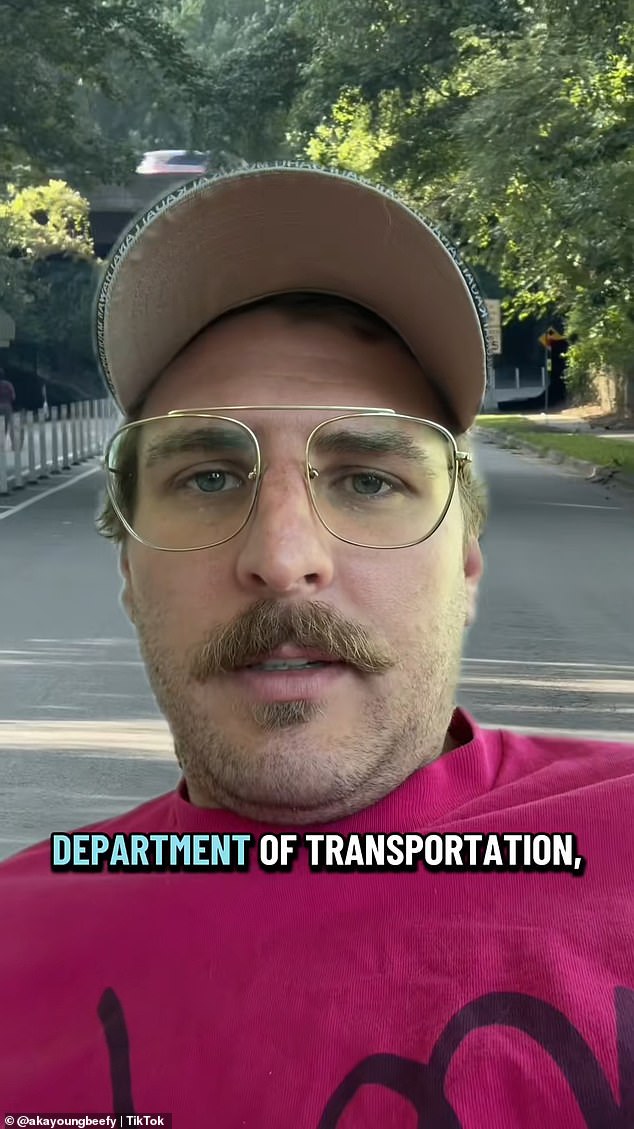 Local content creator Jordan Scott Huggins called out the crooked lines in a viral video posted to TikTok
