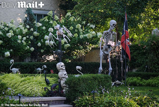 Speculation about the decor grew so fevered in 2021 that a local NPR affiliate interviewed the owner of Meg's mansion, who gave her name as 'Tina'