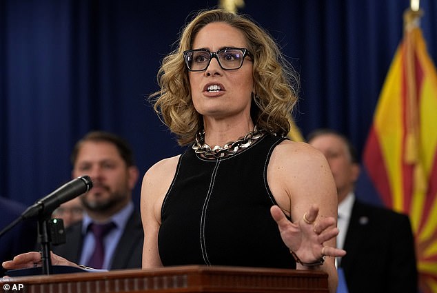 Sinema speaks at the US capitol