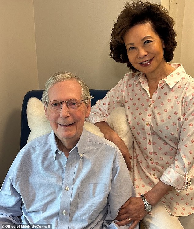 Mitch McConnell, 84, returns home after long hospitalization