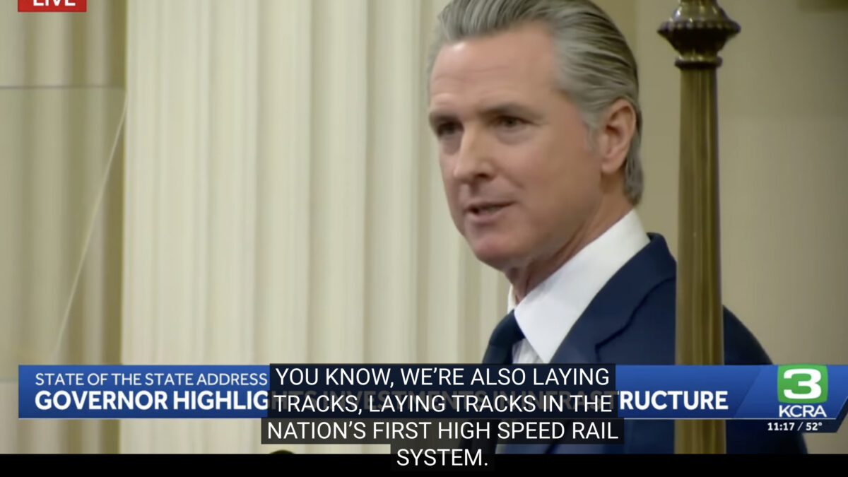 Gavin Newsom’s Bungled High-Speed Rail Project Includes Zero Trains