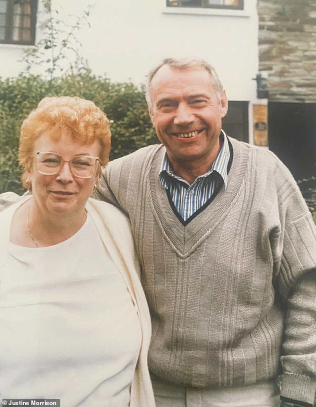 Joyce pictured with her husband, who died two years before her