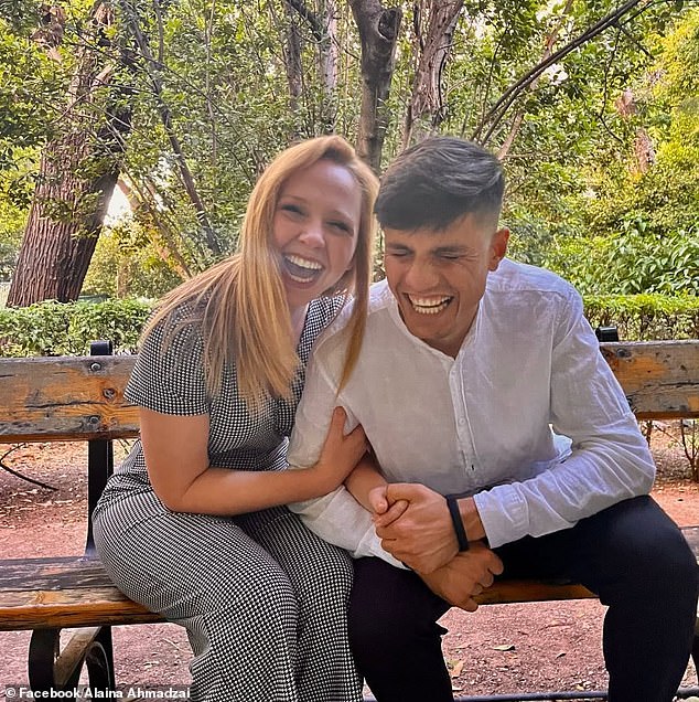 He later converted to Christianity and met his now wife, Alaina, 28, another American Christian missionary, who was volunteering with a relief charity in the camp