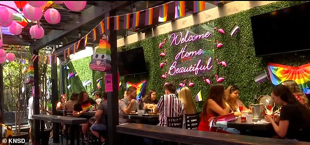 Gossip Grill, where von Wilpert will greet donors, calls itself 'San Diego's best queer bar'