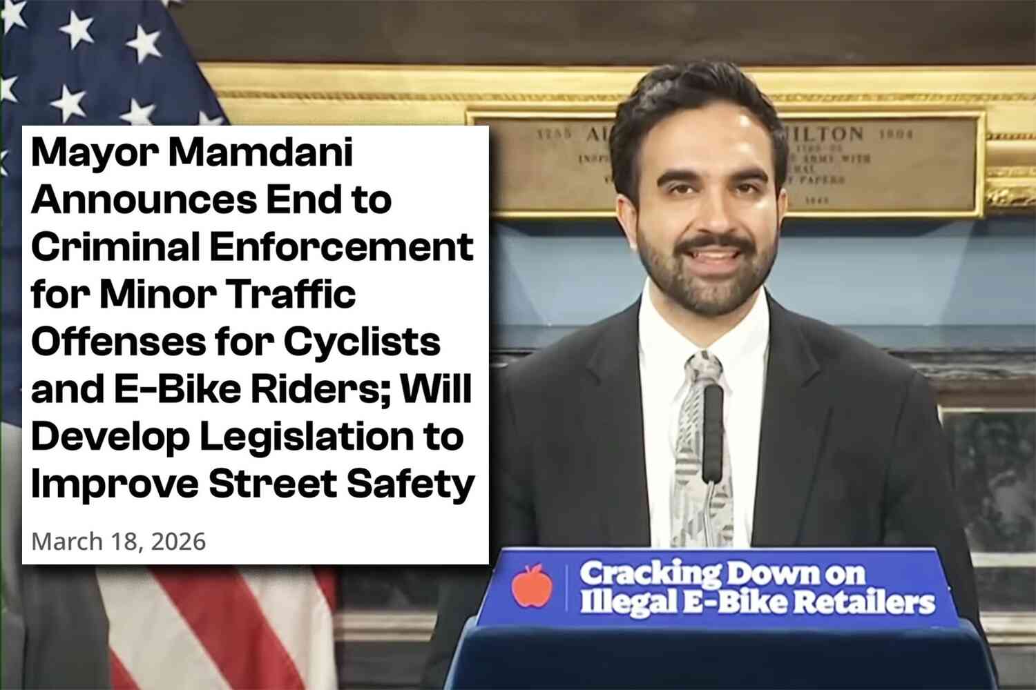 Thumbnail for Mamdani Bans High-Powered E-Bike Sales ... Months After Ending Enforcement Of Bike Violations
