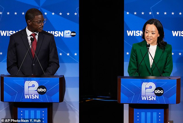 Two-term Democratic Governor Tony Evers has thrown his support behind David Crowley (L) in the Wisconsin governor¿s race, endorsing the Milwaukee County executive as his preferred successor