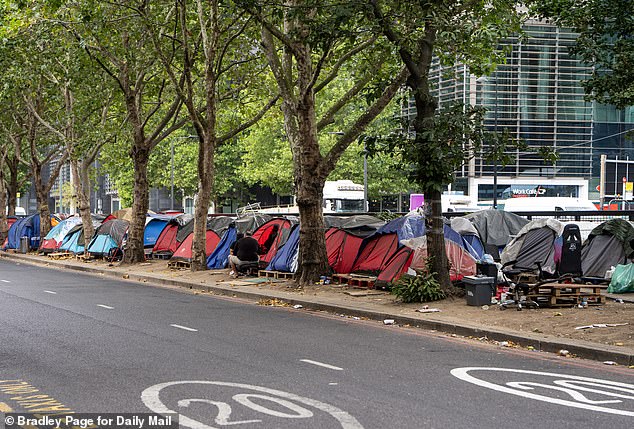 The result is an encampment allowed to flourish without fear or favour