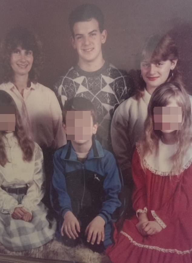 Pictured: (Top left to top right) Lynn, Paul and Jenny with Paul and Jenny's half siblings (below)
