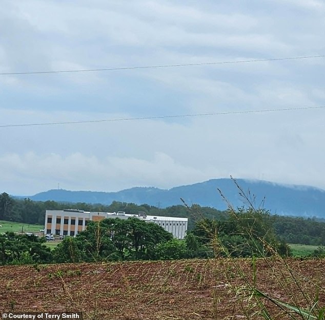 'It's literally in my backyard,' Smith, 53, told the Daily Mail. Pictured is the area where the center is proposed to be built