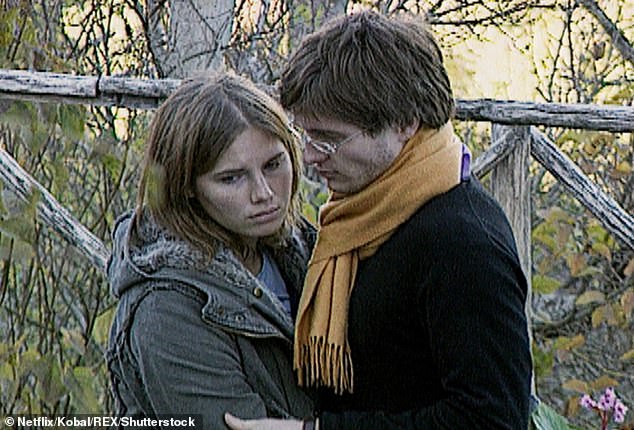Amanda Knox and Raffaele Sollecito were caught in an embrace outside the crime scene in 2007