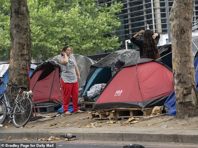 The site ¿ which is in the heart of ex-Prime Minister Sir Keir Starmer's central London constituency of Holborn and St Pancras ¿ has since exploded to well over 40 tents and dozens of squatters