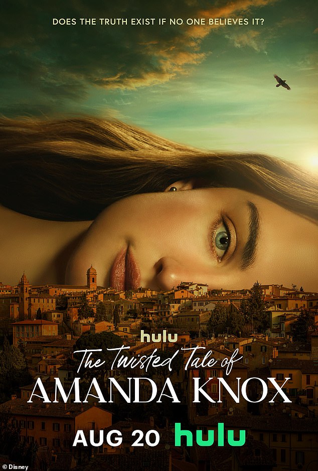 Last year Hulu released a TV drama about Knox's case. Pictured: The promo poster for the series