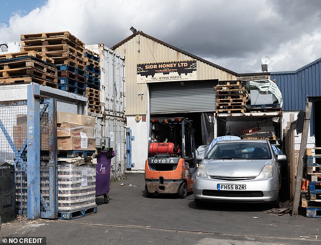 Industrial building in London housing al-Sirri's honey and wholesale food business