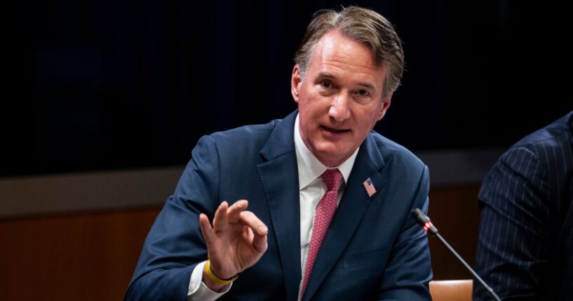 Former Virginia Governor Glenn Youngkin speaks at a roundtable discussion at the Department of Justice on June 11, 2026 in Washington.
