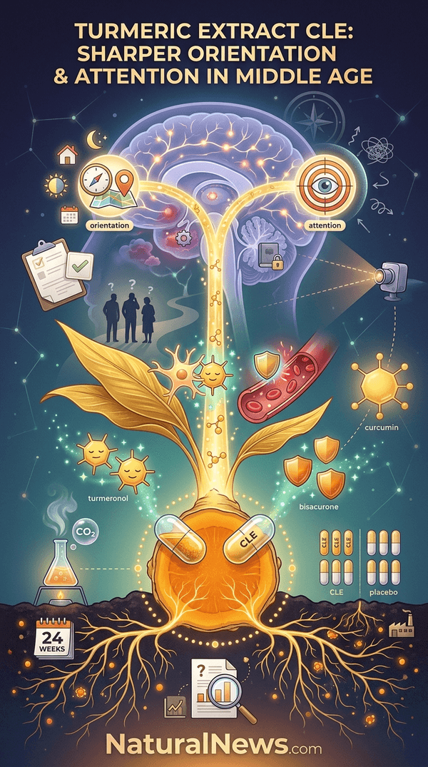 Turmeric Extract CLE Improves Orientation and Attention in Middle-Aged Adults, Study Finds