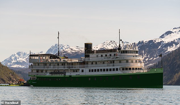 According to vessel-tracking data cited by the Alaska Beacon, the Launchpad was close to the Skiff before it needed to be rescued by Wilderness Legacy (above), a cruise ship operated by UnCruise Adventures, which was farther away at the time
