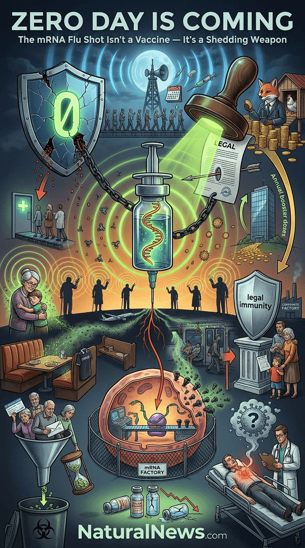 Super-Shedder Zero Day Is Coming: The mRNA Flu Shot Isn&amp;amp;#8217;t a Vaccine &amp;amp;#8230; It&amp;amp;#8217;s a Shedding Platform