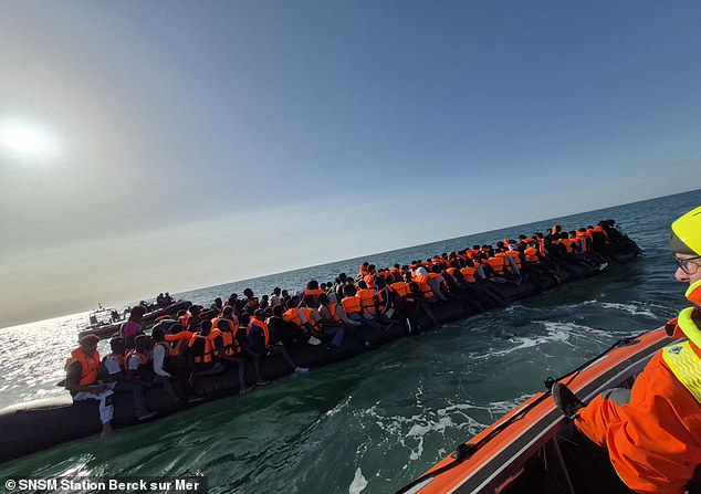 The confirmed 230 arrivals - pictured - is more than the typical capacity of a Boeing 737 jet