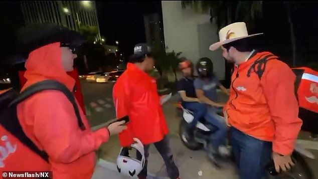 Cesar Gastelum (pictured, right) was killed in a shooting during a live broadcast from Culiacan