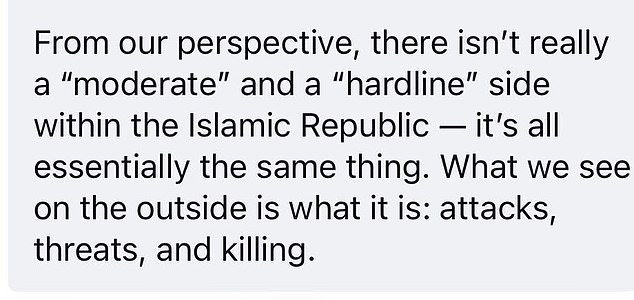 Iranians tell the Daily Mail they do not see a difference between current leaders in the Islamic Republic