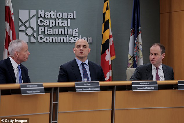 Scharf was appointed by President Trump to the National Capital Planning Commission to help push through major renovations in Washington, DC