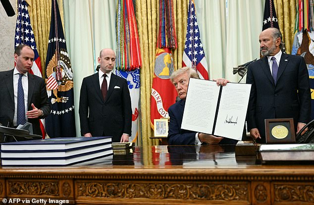 Senior Trump adviser Stephen Miller likened birth tourism to fraud during the Oval Office signing ceremony last week