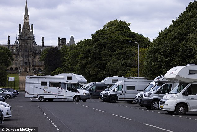 Crafty visitors find a way of avoiding costly Edinburgh stays... by staying in their campervans
