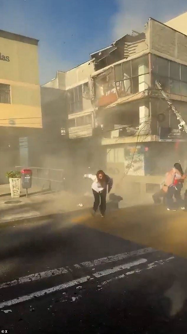 In Choco, residents were seen running for their lives as entire buildings collapsed around them