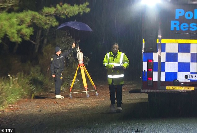 Officers remained at Oallen well into Sunday night and returned to the scene on Monday