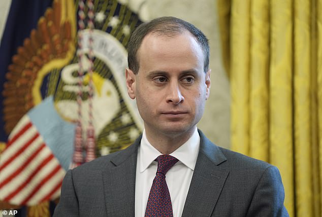 Scharf, 40, was appointed by Trump to serve as his White House counsel