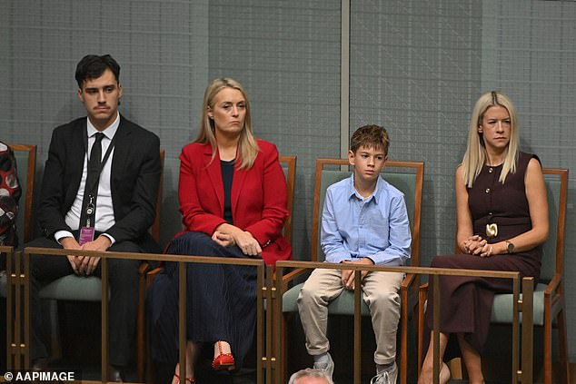 Nathan Albanese and Jodie Hayden's return flights to Canberra (left) cost taxpayers $2,591.32