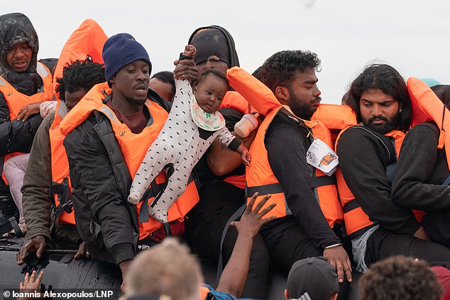 Yesterday French police did nothing more than watch as a baby and toddlers were carried onto a dinghy to England