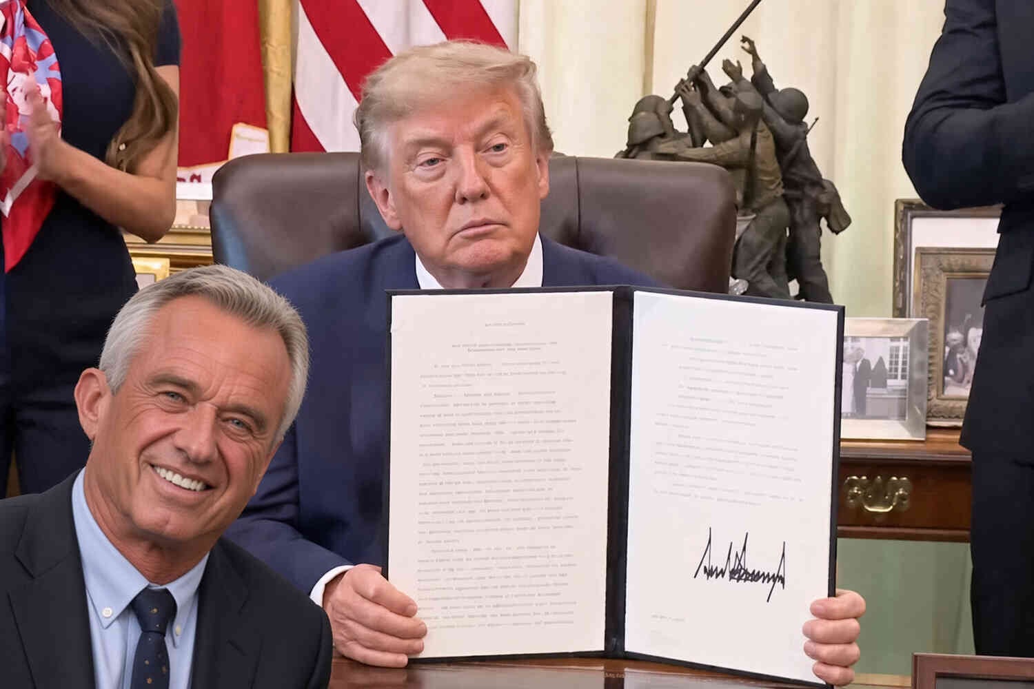 Thumbnail for Trump signs executive order reducing children's vaccine schedule to just 11 shots