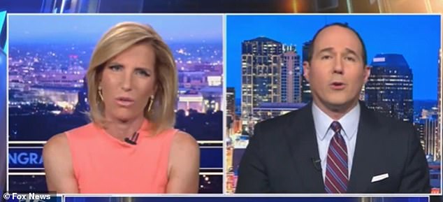 Her posts caused a stir on the internet, with Fox News commentator Raymond Arroyo (pictured right) calling it 'a cry for help'