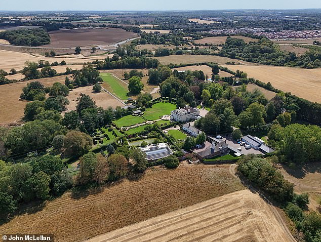 The former Top Gear host shared his thoughts in a column about Sir Rod's Grade II-listed mansion, which has maintained lush green grass despite the dry weather