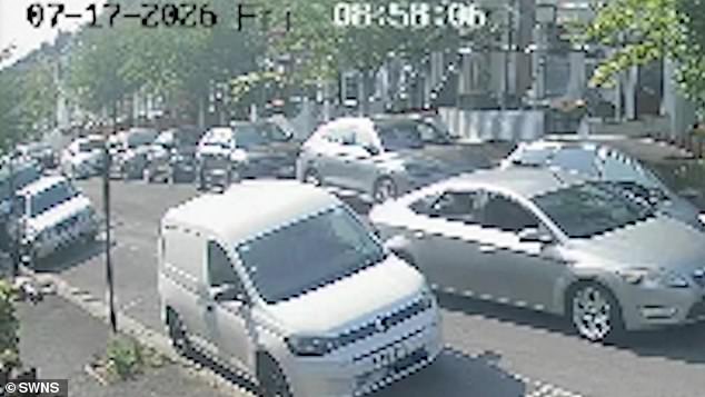 The pensioner was left with bruises on her face and cuts on her elbows but was helped up by neighbours. Her daughter said: 'Luckily it wasn't anything more serious'