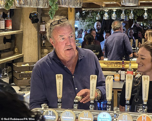 Mr Clarkson, who fronts Clarkson's Farm on Amazon Prime, has said managing a pub is 'more stressful than running a farm'.