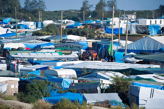 General views of 'The Jungle' immigrant camp in Calais, France, taken in October 2016