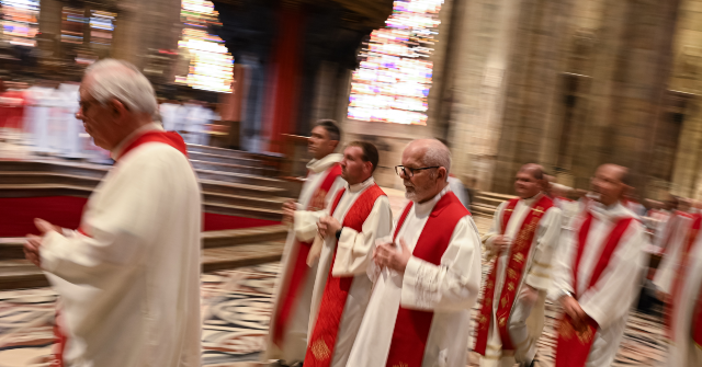 Watch: Italian Priest Raises Middle Finger at Masked Rioters After They Chase Tourists into His Church