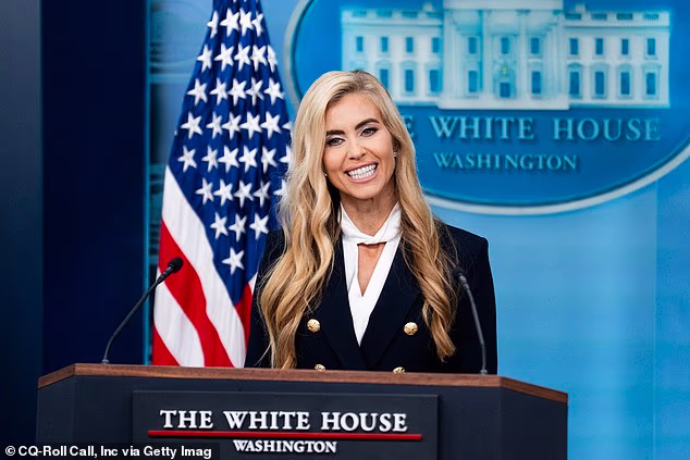 Now former White House press secretary Katie Zacharia 'freaked out,' President Donald Trump revealed at his Florida rally Friday, after dealing with the press for 14 minutes in the briefing room one day into her five day tenure