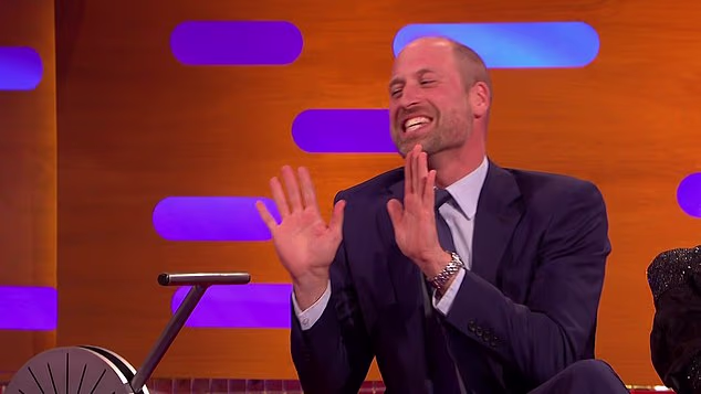 William eases into 'prince of the sofa' role on Graham Norton show as he pushes his ecology awards - and viewers hail 'down to earth' future King for being 'up for a laugh'