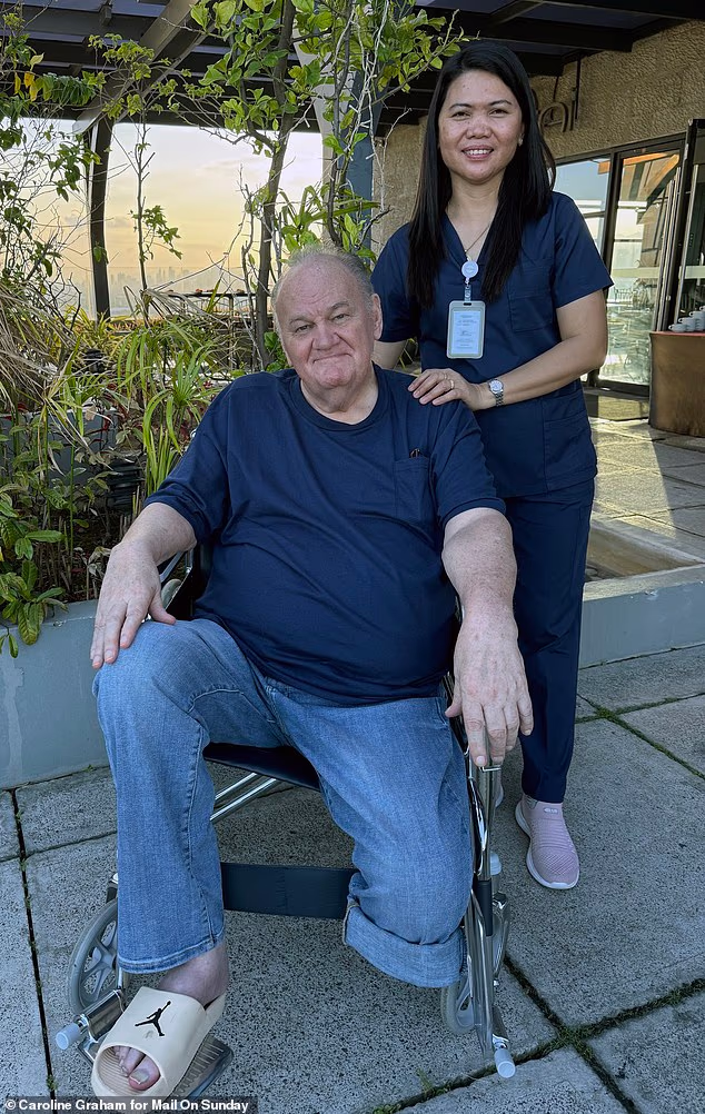 Thomas Sr, pictured with nurse Rio Canedo, 46, is now the subject of a child sex probe