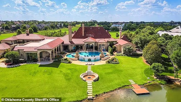Police allege Moore tried to steal a $5.4 million mansion in Gaillardia, an affluent, gated golf course community in Oklahoma City