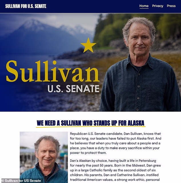 In the DOJ court filing, the department alleges that the second candidate, Daniel J. Sullivan's 'sole purpose' is to benefit Peltola by reducing the number of votes for Senator Sullivan