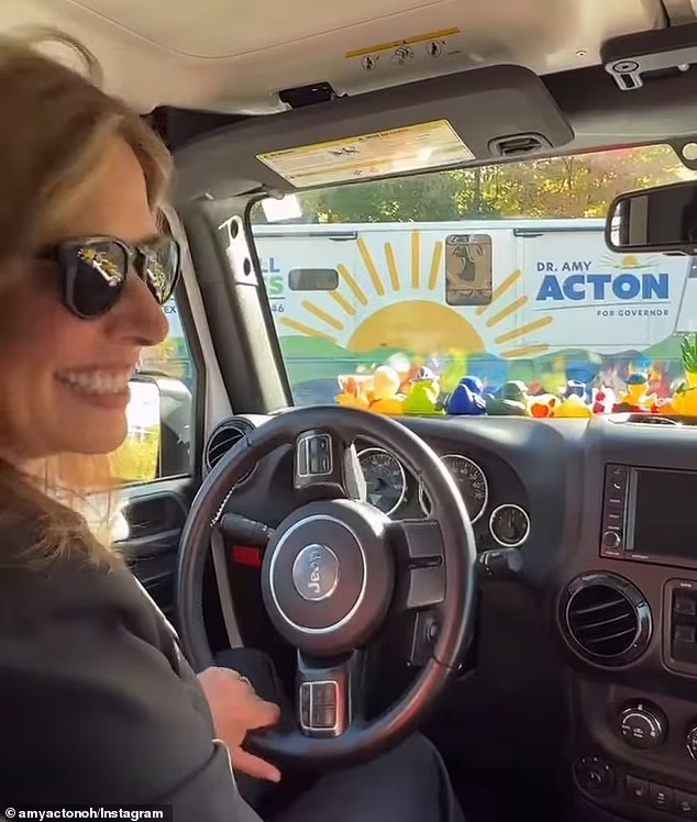 'I love my Jeep but it's time to hit the road on our RV!,' Dr. Amy Acton wrote on her Instagram