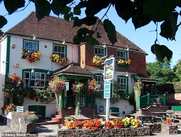 The Jolly Farmer Inn in Bramley, Surrey, is filled with agricultural memorabilia and real ales