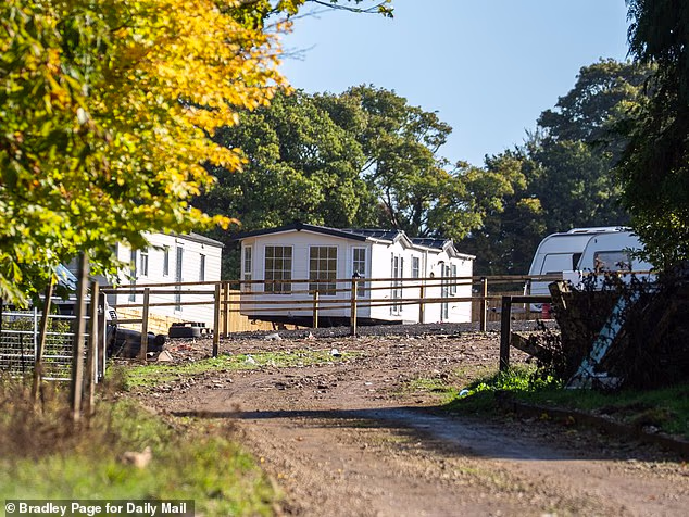 A number of caravans have been moved onto the site and they are now reportedly being rented out