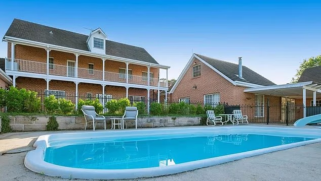Sandilands decribed the 1970s house (above) which he had renovated into an elegant mansion in a multi-million rebuild as 'ugly as a hatful of a***holes'