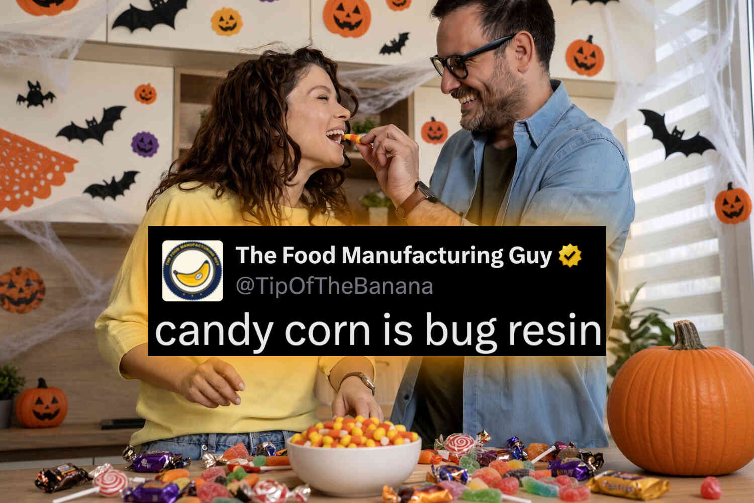 Thumbnail for This man is trying to ruin candy for everyone before Halloween and it's hilariously depressing