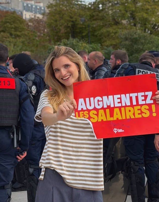 Ms Whittaker has become one of the most recognisable faces of France's protest movement